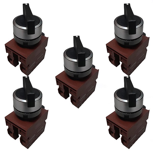 KIT 5 CHAVE LK6 C2SNL PLASTICA 2 POS FIXA NA NF LUKMA