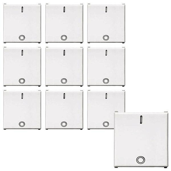 KIT 10 MODULO INTERRUPTOR BIPOLAR SIMPLES 25A 250V