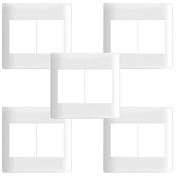 KIT 5 PLACA C/ SUPORTE 4X4 P/ 4 POSTOS ILUS SIEMENS