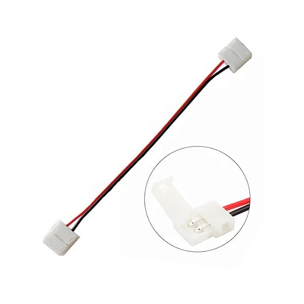 EMENDA JUMPER CONECTOR 2 VIAS PARA FITA LED 10MM SMD5050