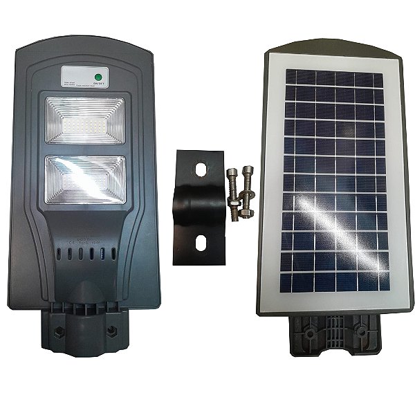 LUMINARIA PUBLICA SOLAR PAINEL EMBUTIDO 50W LED SOLVER