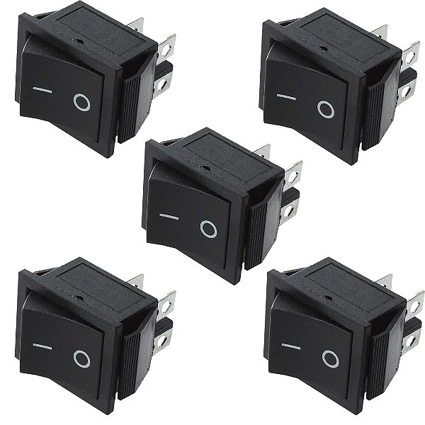 KIT 5 CHAVE GANGORRA ON/OFF 4 POLOS PT 16A-250V