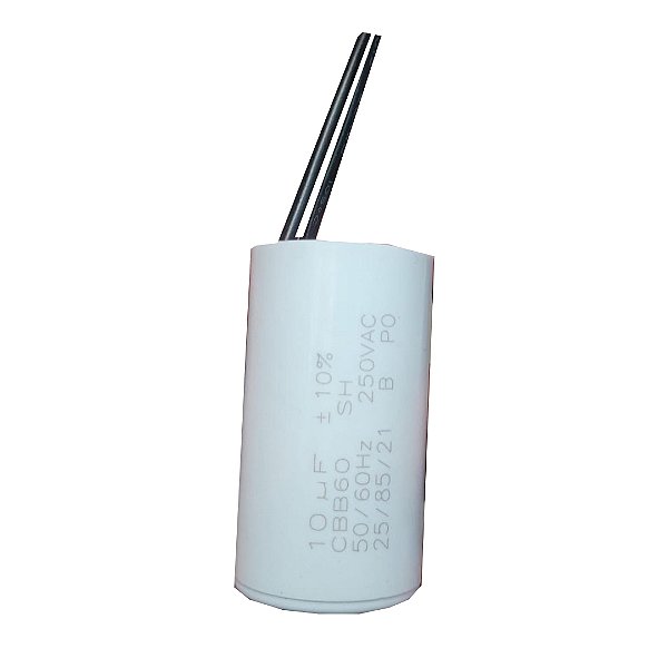 CAPACITOR 2 FIOS METALIZADO 10 UF X 250V TRI