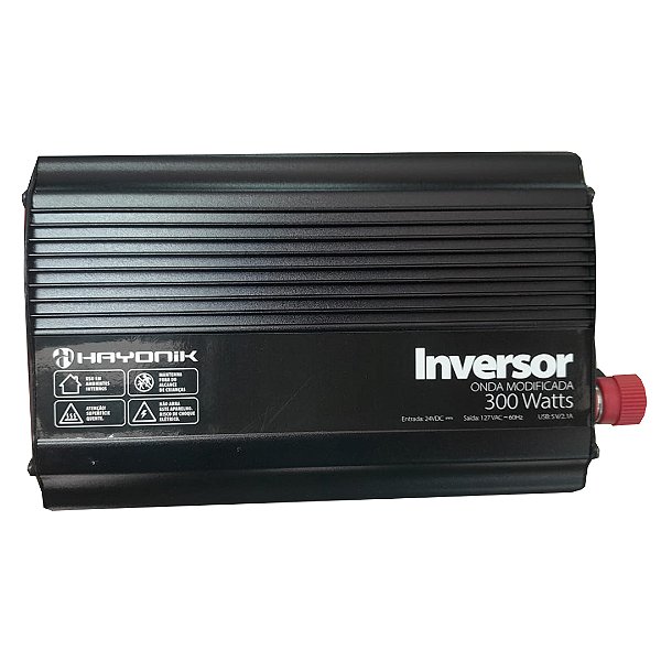 INVERSOR 24VDC X 127V USB 300W HAYONIK