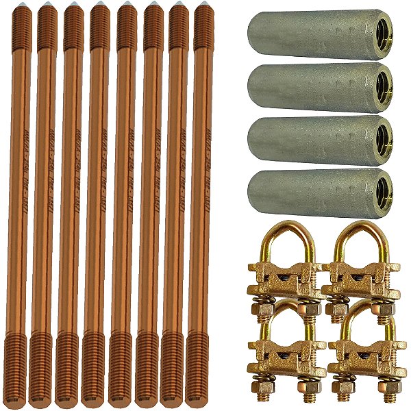 KIT 08 HAST ALTA CAMADA ATER 5/8 PROLONG + 04 LUVA+ 04 GTDU