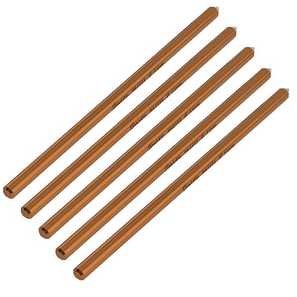 KIT 5 HASTE ALTA CAMADA  ATERRAMENTO 5/8 AC 14,3MMX2,4M