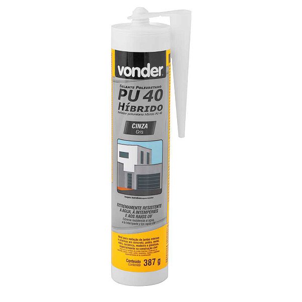 SELANTE POLIURETANO PU40 HIB. CZA 387G  VONDER