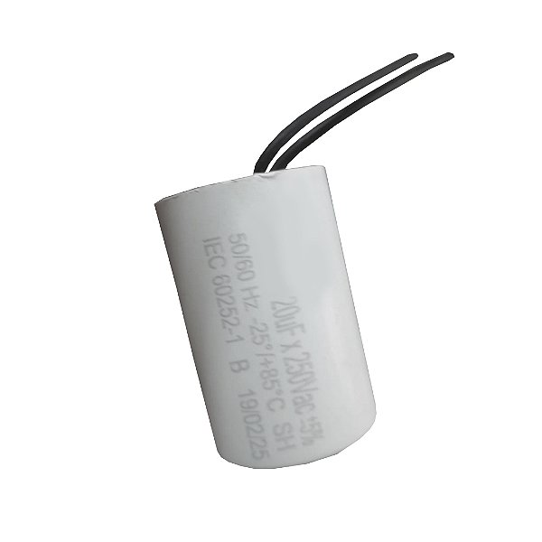CAPACITOR 20X250V 2 FIOS METALIZADO TRI