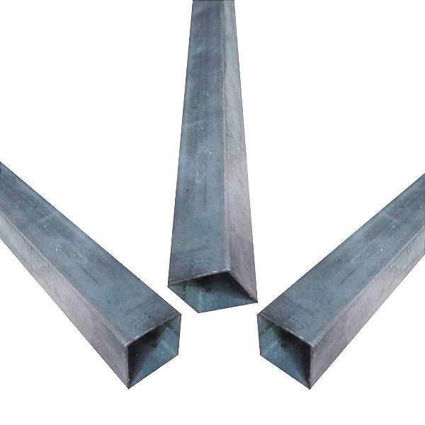 03 TUBOS 2MTS  20 X 20 X 0,80 X 2000 GALVANIZADO