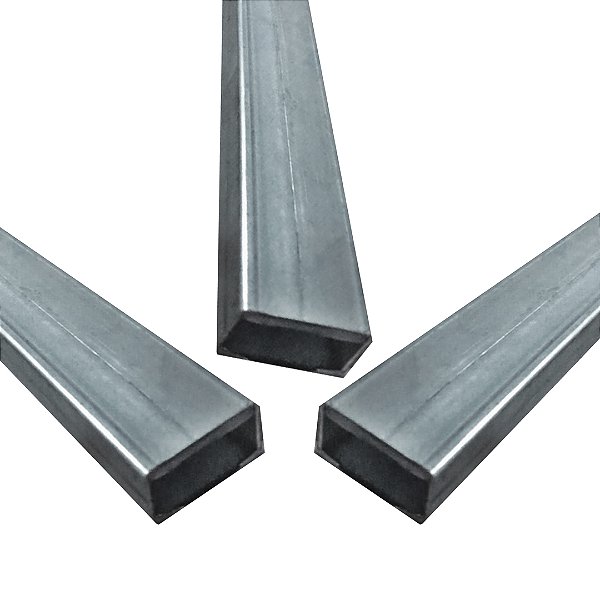 03 TUBOS 02 METROS 40 X 20 X 0,80  GALVANIZADO