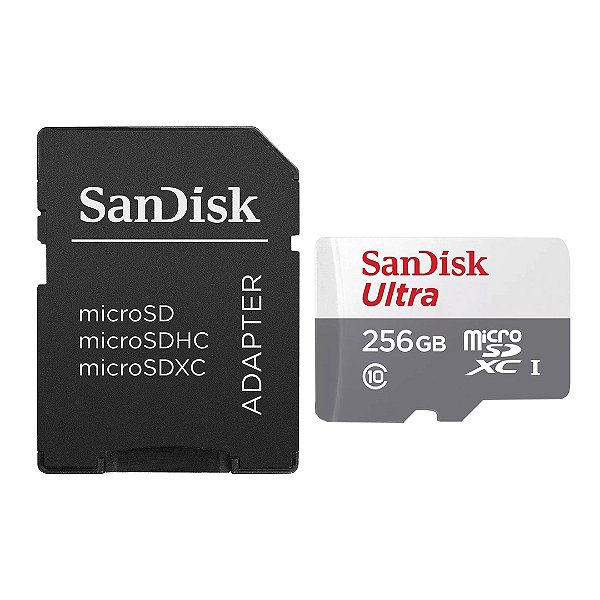 CARTAO MEMORIA SANDISK SD 256GB ADAPTADOR
