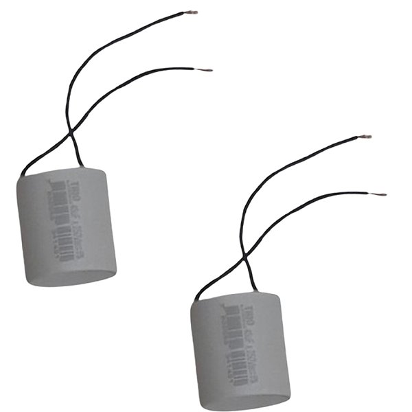 KIT 2 CAPACITOR 100X250V 2 FIOS METALIZADO TRI
