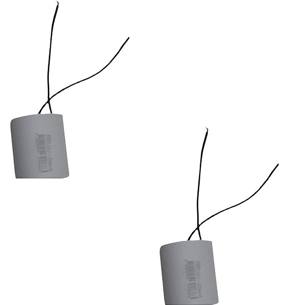 KIT 2 CAPACITOR 45X250V 2 FIOS METALIZADO TRIO