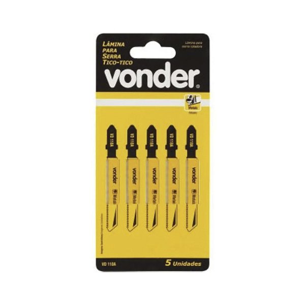 LAMINA P/ SERRA TICO-TICO VD 118A C/5 VONDER