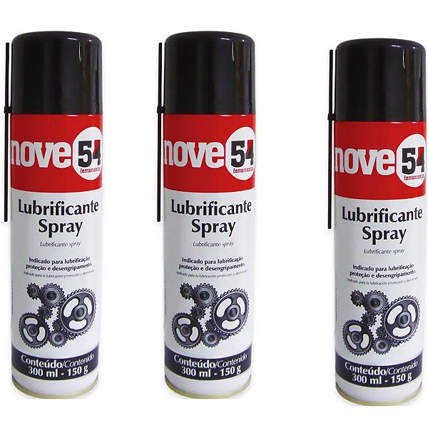 KIT 03 LUBRIFICANTE SPRAY 300ML/150G 954 VONDER