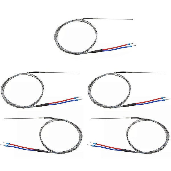KIT 5 TERMOPAR TIPO J MINERAL INOX  3X100MM 2M WJE