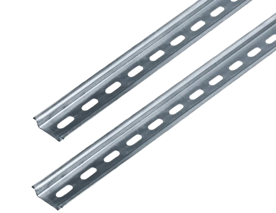 Kit 2 Trilho Din Perf 35x7,5x1000mm Ferro Zincado