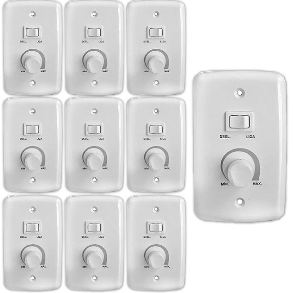 KIT 10 CONTROLE  VENTILADOR COMERCIAL 400W BIVOLT 14 RIMA