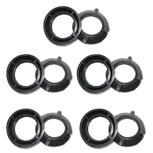 Kit Com 5pçs - Jogo Arruela/bucha Pvc 5x3'' Pol