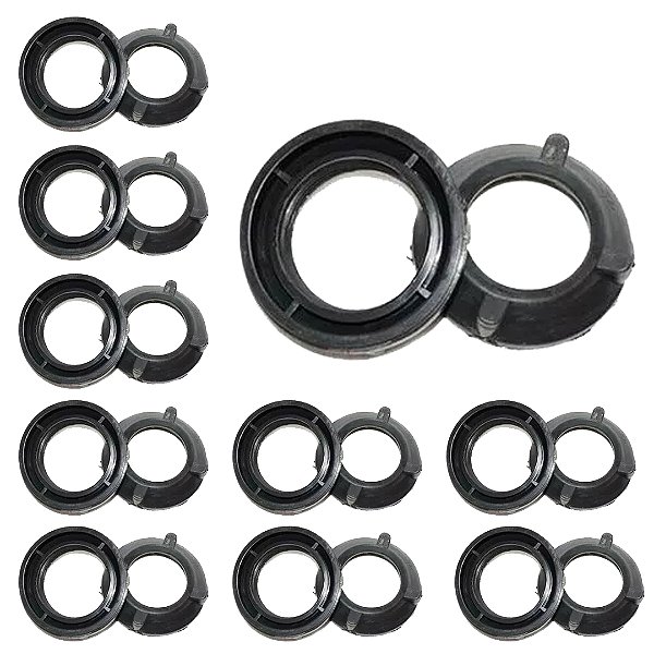 Kit 10 Arruela/bucha Pvc P/ Eletroduto 2'' X 1. 1/4''