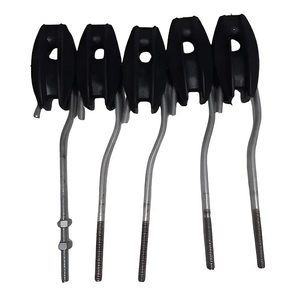 KIT 5 ESTICADOR GANC X OLHAL 1/4 C/ ROSCA