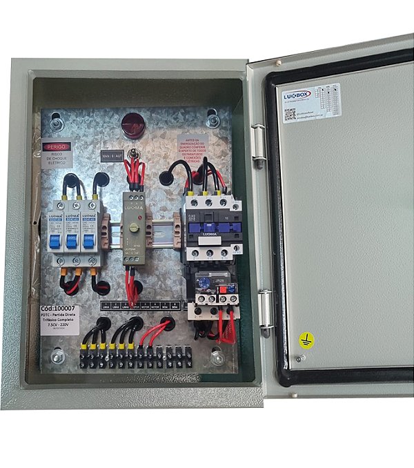 PAINEL PARTIDA DIRETA TRIFASICA PDTC 380V 23-32A 15CV