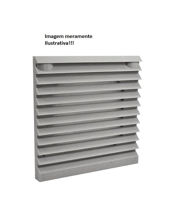 VENEZIANA C/ FILTRO P/ MICROVENTILADOR 150X150 - 120X120