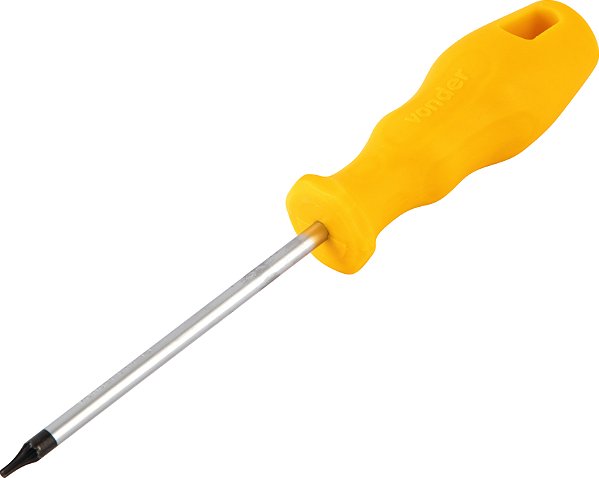 CHAVE TORX  HEXALOBULAR T08 RETA C/CABO VONDER