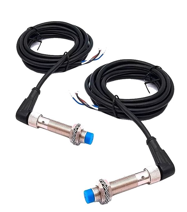 KIT 2 SENSOR INDUT LM12-3002PCT PNP 4FIO (FACEADO) C/ CONECT LUKMA