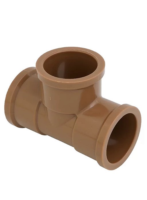 TEE SOLDAVEL PVC MARROM KRONA 20MM