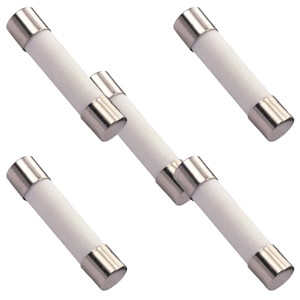 KIT 5 FUSIVEL CARTUCHO 10*38 - 25A