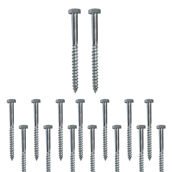 KIT 25 PARAFUSO SEXTA SOBERBA 3/16X45 08 BUCHA