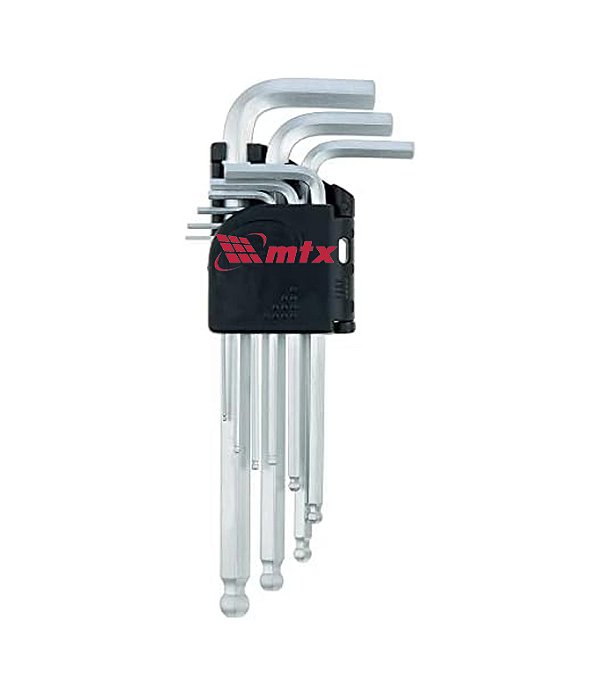 JOGO CHAVE ALLEN LONGA PT ABAULADA 1,5 10MM 9 PCS 112339 MTX