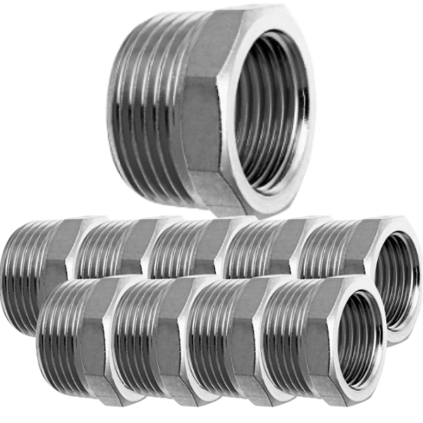 KIT 10 BUCHA REDUCAO 1 X 1/2  56124/002 TRAMONTINA ALUMINIO