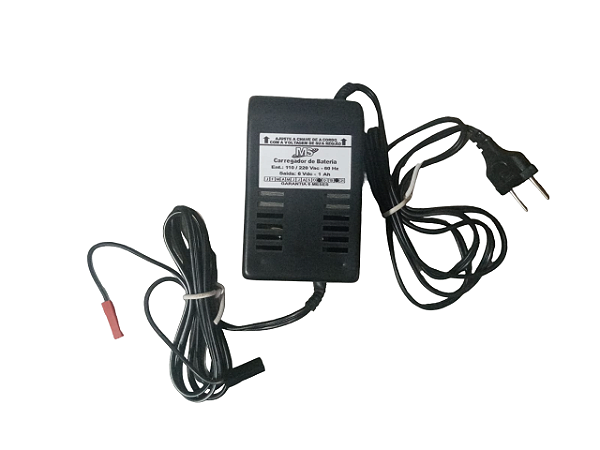 CARREGADOR BATERIA 6V 1A FLUTUANTE MS