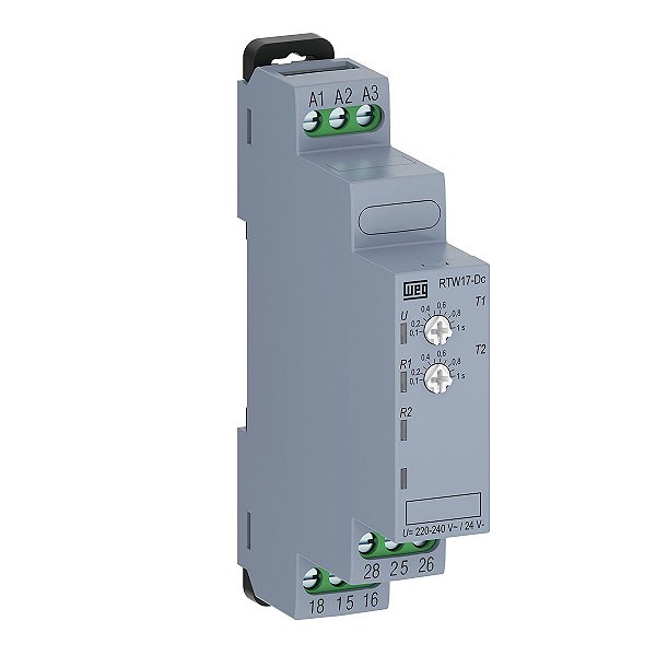 RELE TEMPO CICLICO 2 AJUSTES 30-300S 24/220V RTW17-DC01U300SE40 WEG