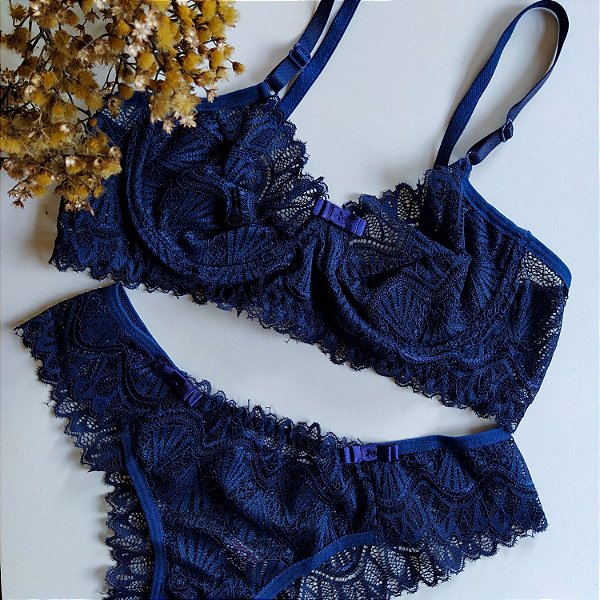 Conjunto Lingerie Lótus Sem Bojo