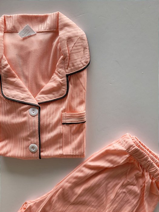Pijama Americano Liso Short Doll Infantil