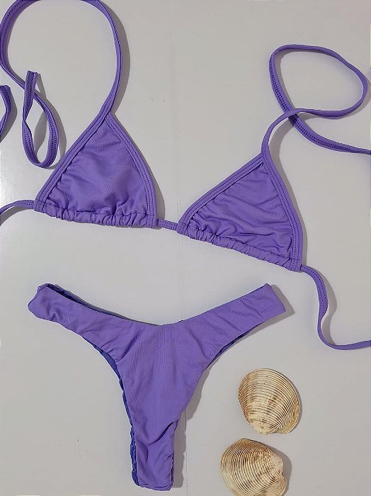 Conjunto de Biquini Cortininha Asa Delta