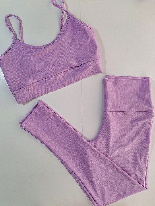 Legging Básica Compressão + Top Raio de Aurora