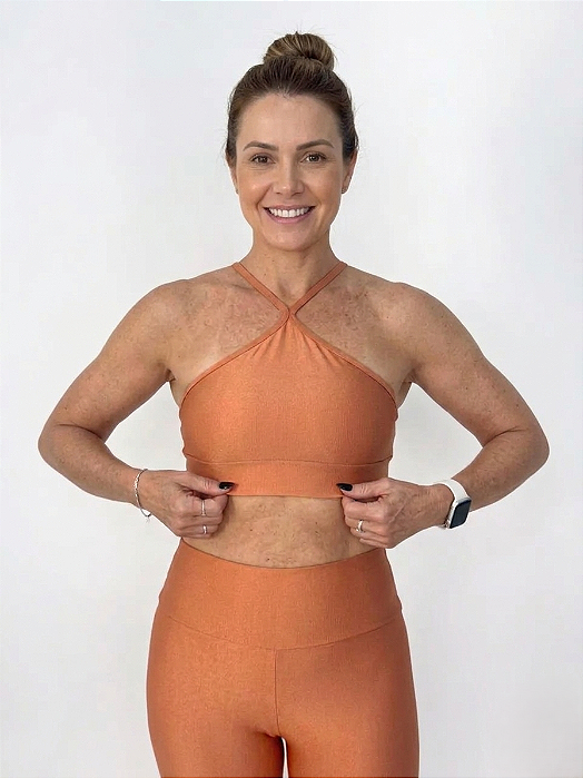 Conjunto Fitness Pétala Forte com Compressão