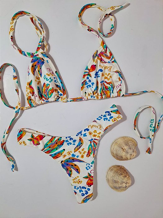 Conjunto de Biquíni Tropical Asa Delta