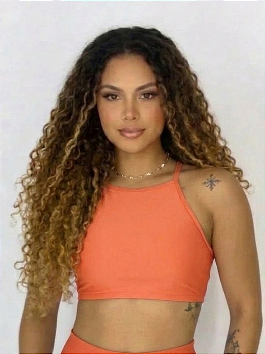 Top Canelado Gazânia com Compressão