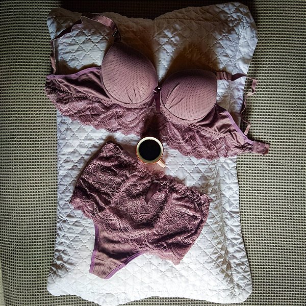 Conjunto Lingerie Flor de Lótus com Bojo