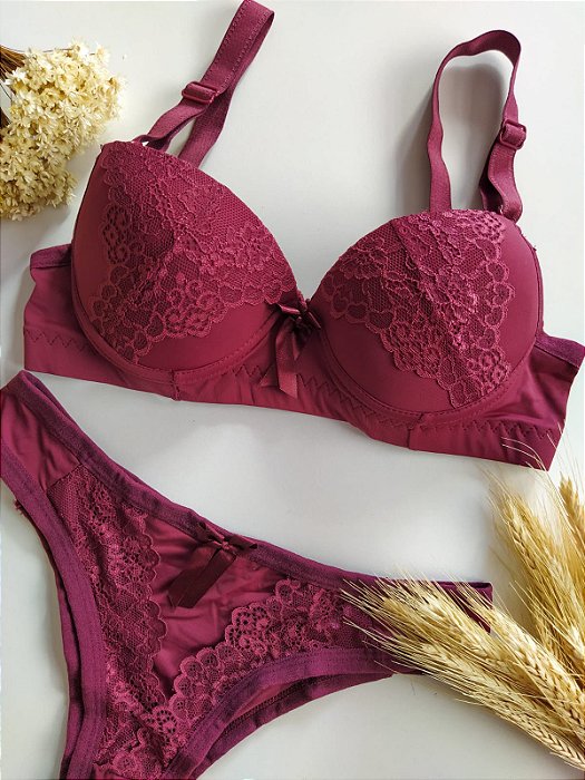 Conjunto Lingerie Calêndula com Bojo