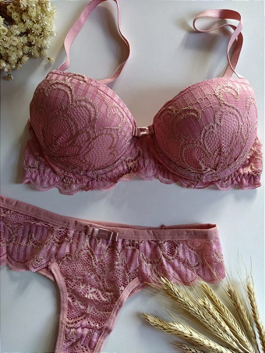Conjunto Lingerie Hortênsia com Bojo