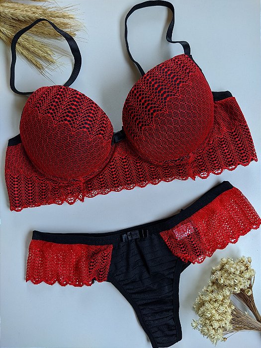 Conjunto Lingerie Margarida com Bojo