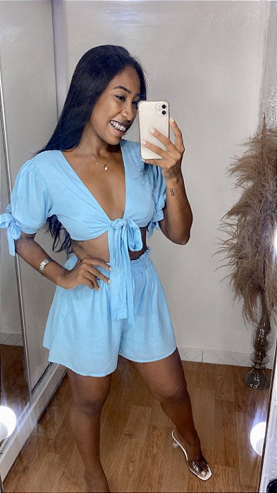 Conjunto Ariel azul