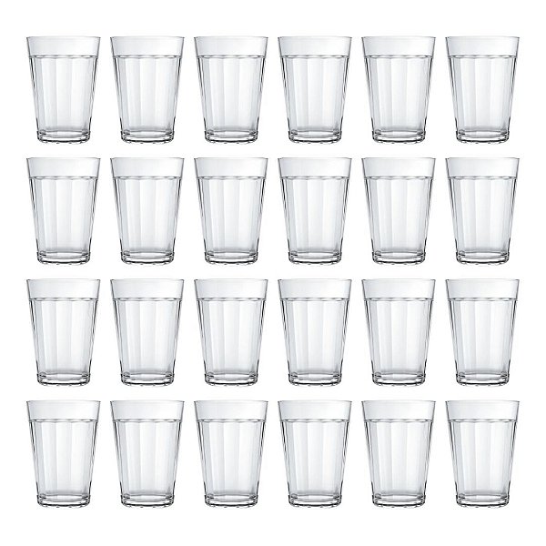 Jogo de Copo Americano Tradicional Logoinha 190ml com 24 peças Nadir