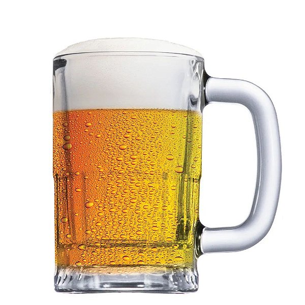 Caneca de vidro cerveja chopp 340ml Ice Beer lisa